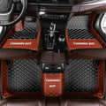 MELKEN Custom Fit Leather Car Floor Mats for 95% of Cars Full Coverage Floor Liners Car Mats (Black & Brown)