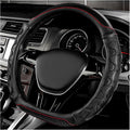 Car Steering Wheel Cover, 15 Inch Anti-Slip Steering Wheel Cover Protector with 3D Honeycomb Design, Universal Steering Wheel Covers for Cars Truck SUV, Car Accessories (Black)