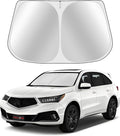 Toluoma Custom Fit Windshield Sun Shade for Acura MDX 2014-2020 - Full Coverage, 210T Reflective Fabric, Double-Layer Design - Blocks 99% UV Rays, Keeps Car Cool, Easy to Install and Store