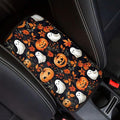 Cute Ghost Pumpkins Universal Center Console Armrest Soft Pad Protector Cover Center Console Cushion Universal Fit for Most Vehicle,SUV,Truck Car Accessories