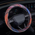 Boho Steering Wheel Cover, Steering Wheel Cover Women, 15 inch Hippie Style Protector Covers, Universal Ethnic Flax Cloth Car Accessories Universal for SUV Van Truck (Hippie-C)