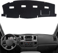 KEYOOG Dashboard Cover Dash Mat Fit for 2006-2008 Do-dge Ram 1500, 2006-2009 Ram 2500 3500 (for Left Hand Drive),Car Dash Board Mat Anti-Glare Carpet,Non-Slip Pad Sunshield Protector (Black)