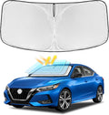 for Sentra 2020-2025 Windshield Sun Shade - 4 Layers Car Sunshades for Front Windows Shade Cover Custom Fit Sentra Sun Visor 240T Retractable Shade Blocks UV Rays Car Accessories