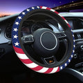 American Flag Steering Wheel Cover for Women Men Girls Car Accessories Decor Anti-Slip Neoprene Auto Steering Wheel Covers Protector Universal 15 Inch