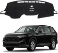 Upgraded Dash Mat for 2017-2022 Honda CRV Polyester Dash Board UV Protection Non-Slip Windshield Reflective DashCover Interior Accessory Black