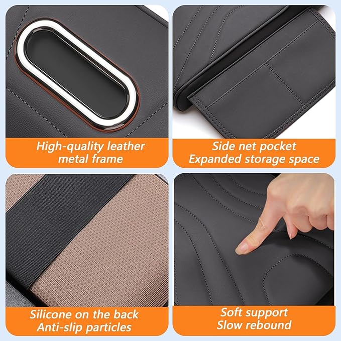 Car Center Console Cover for Lexus RX 350 2021-2023, Memory Foam Arm Rest Cushion Pad Waterproof Non-Slip Universal Interior Accessories with Pocket and Tissue Box,Black