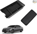 Sinminou Center Console Organizer Compatible with 2025-2026 Toyota Camry Accessories, Armrest Storage Box Glove Organizer Tray Secondary Insert Charging Zone Anti-Slip Mat with Sunglasses
