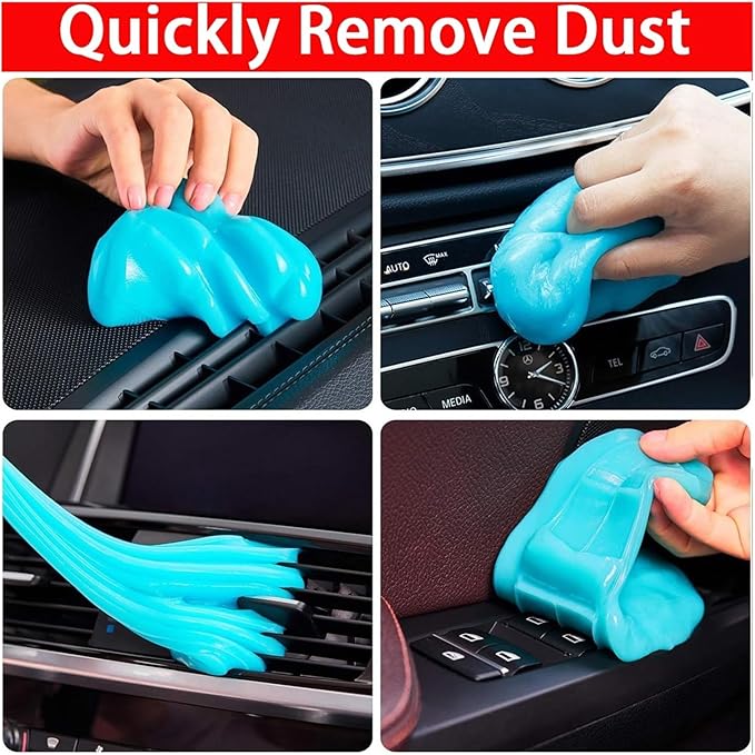 Reusable Car Cleaning Gel - 70g Multi-Function and Mud Remover for Car Detailing(Light Blue(1PC))