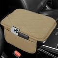 Leopard Cheetah Print African Animal Hunting Auto Center Console Armrest Pad, Car Center Console Cover, Auto Accessories Soft Comfort Armrest Cover Cushion Mat for Most Cars (Beige-K3)