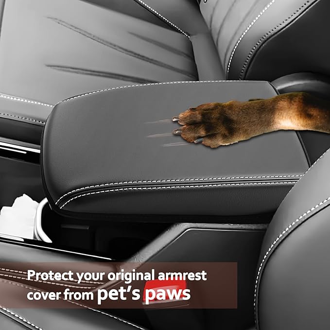 SKTU for 2025 2026 VW Tiguan Center Console Cover for 2025 2026 Volkswagen Tiguan (S/SE/SE R-Line Black/SEL R-Line) Armrest Cover VW Tiguan 2025 2026 Accessories 2025 2026 Tiguan Console Cushion