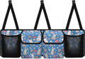 Easter Bunny＆Color Eggs Car Trunk Organizer Waterproof Auto Hanging Seat Back Storage for SUVs, Vans, Cars,Car Accessories for Easter