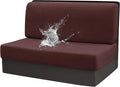 Stretch Rv Dinette Cushion Covers,Rv Dinette Booth Seats with 1 Backrest & 1 Bench Cover,38 in Camper Cushion Slipcover Booth Set,1 Set-Dark Coffee