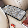 Dinosaur Skeletons Car Auto Armrest Cushion Cover Accessories Center Console Seat Box Pad Protector Universal Decoration for Most Vehicle SUV Truck