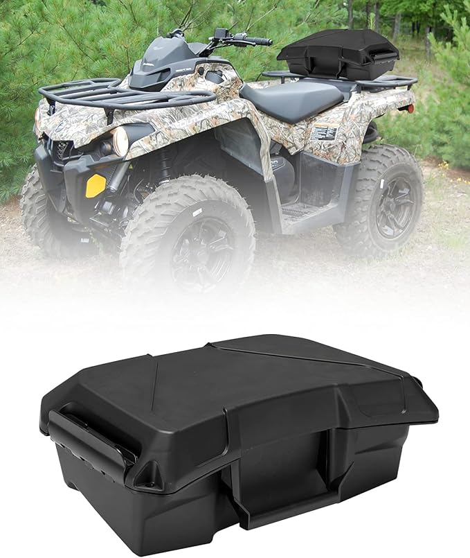 A & UTV PRO ATV Outlander Seat Rack Storage Cargo Box, 2 GAL (7.5L) Front Rear Rack Back Seat Storage Box for Can-Am Outlander G2, G2L L MAX 6X6 Renegade, Replace OEM #708200408