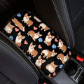 JoyLamoria Cute Corgi Car Armrest Center Console Cover Elasitc Automotive Armrest Pad with Polyester