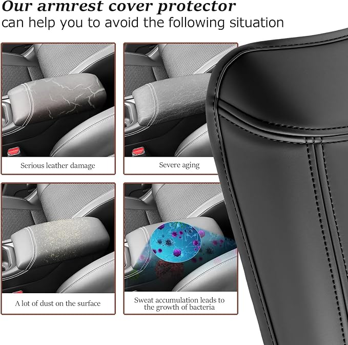 SKTU for 2025 2026 Nissan Kicks Center Console Cover for 2025 2026 Nissan Kicks (S/SV/SR) Armrest Cover Nissan Kicks 2025 2026 Accessories 2025 2026 Kicks Soft Console Cushion-Durable
