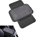 Car Center Console Cover with 2 Storage, Anti-scratch Automotive Arm Rest Cover Cushion, Vehicle Center Console Protector Pad, Universal for Most Cars SUVs (Black)