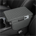 Car Center Console Cover for Hummer H2 2003-2009, Car Armrest Cover Cushion Arm Rest Cover Auto Interior Arm Rest Seat Box Pad Accessories,Grey