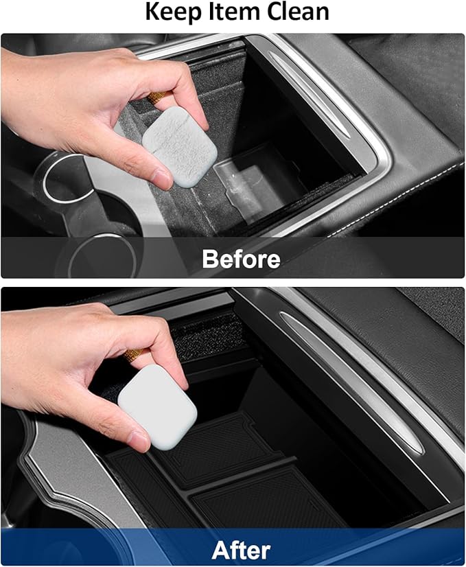 cybtkcar 7PCS for Tesla Center Console Organizer Model Y Refreshed Juniper Accessories 2025 2026 Armrest Tray Cup Holder Center Lower Organizer Armrest Lower Organizer Hidden Compartment Storage