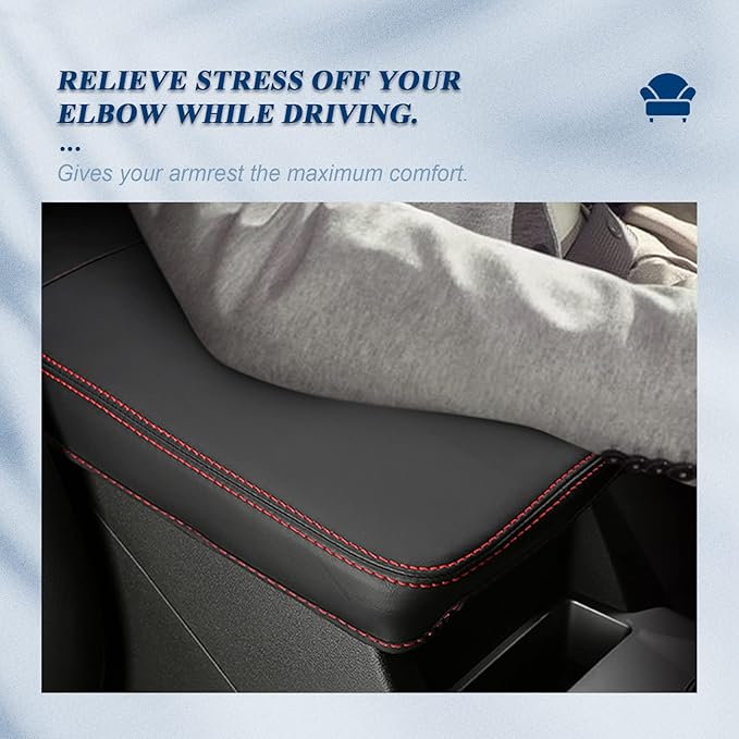 BIBIBO 2024 2025 2026 Chevy Blazer Arm Rest Cover for 2019-2025 2026 Chevy Blazer Center Console Armrest Cover,2025 Blazer Auto Arm Rest Pad Seat Box Cover,2025 Blazer Arm Rest Cover Accessories