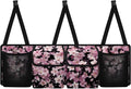 Cherry Blossom Car Organizer and Storage Seat Back Hanging Organizers Storage with 4 Pockets 3 Adjustable Straps Foldable Cargo Storage for SUV, Truck, MPV