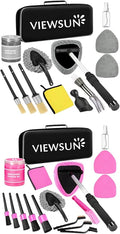 Viewsun Windshield Cleaner Tool 30 Pcs Car Interior Cleaning Kit, Car Detailing Kit Interior Cleaner, Car Detailing Brushes, Car Cleaning Gel, Inside Cleaning Supplies Accessories for Women Men