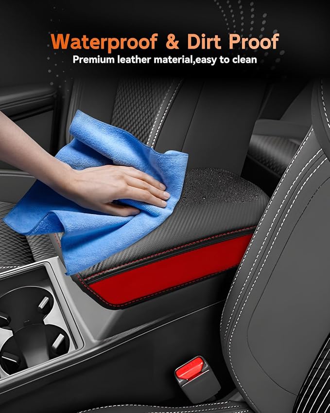 CDEFG for Mitsubishi Outlander 2022 2023 2024 2025 SE, Black Edition, SEL Car Armrest Cover, Center Console Protector Pad Arm Rest Box Cushion Mat Interior Accessories (Not for Outlander Sport)