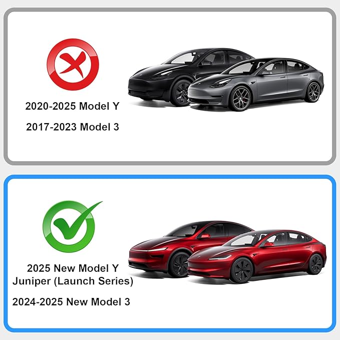 Silicone Mat for 2026 Tesla Model Y Center Console Wireless Charging Protector for 2024-2025 Tesla Model 3 and 2025-2026 New Model Y Juniper, Black
