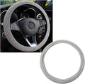 Elastic Steering Wheel Cover, 15"×15" Breathable Ice Silk Steering Wheel Protector, Universal Auto Wheel Wrap Anti-Slip Soft Cover for Ultimate Comfort, Car Accessories (Gray)