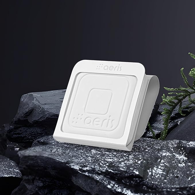 Aeris Car Fragrance Starter Kit - Includes Clip + Refillable Scent Stone (Floral Flow (Starter Kit))