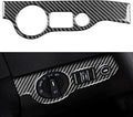 NVCNX Real Premium Carbon Fiber for Chrysler 300 Accessories 2015-2023 2016 2017 2018 2019 2020 2021 2022 S/C/Limited/Touring Car Dash Headlight Switch Panel Cover Interior Trim Sticker Decal 1PC