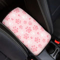 Dreaweet Center Console Cover Pink Dog Paw Accessories for Women Middle Console Covers for SUV Sedan Non Slip Anti Scratch Arm Rest for Car Armrest Storage Box Mat