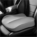 Car Seat Cushion, Ergonomic Memory Foam Auto Seat Boost Mat for Short People Driving, Non-Slip Driver Seats Height Cushion Office Chair Pillow for Tailbone Back Pain Relief (Gray)