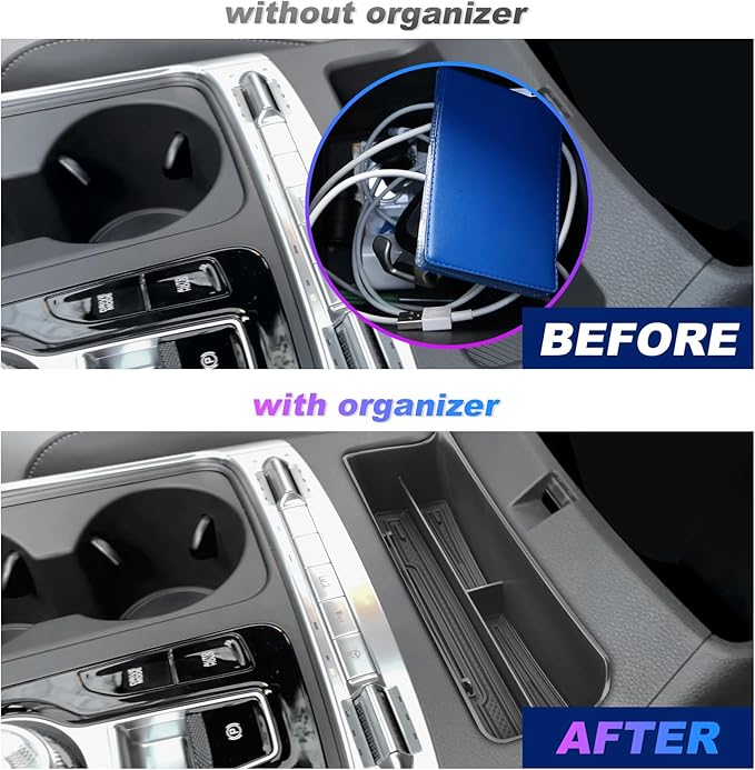 SXCY for 2022-2024 2025 Kia Carnival Center Console Organizer for 2024 2025 Kia Carnival Front Console Tray 2025 Carnival Console Organizer for 2024 2025 Kia Carnival Accessories