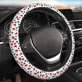 Elastic Steering Wheel Cover, Christmas Cat Paw Prints Universal 15 Inch Non-Slip Breathable Steering Wheel Protector, Car Accessories Fit Auto, Suvs, Truck, Sedans