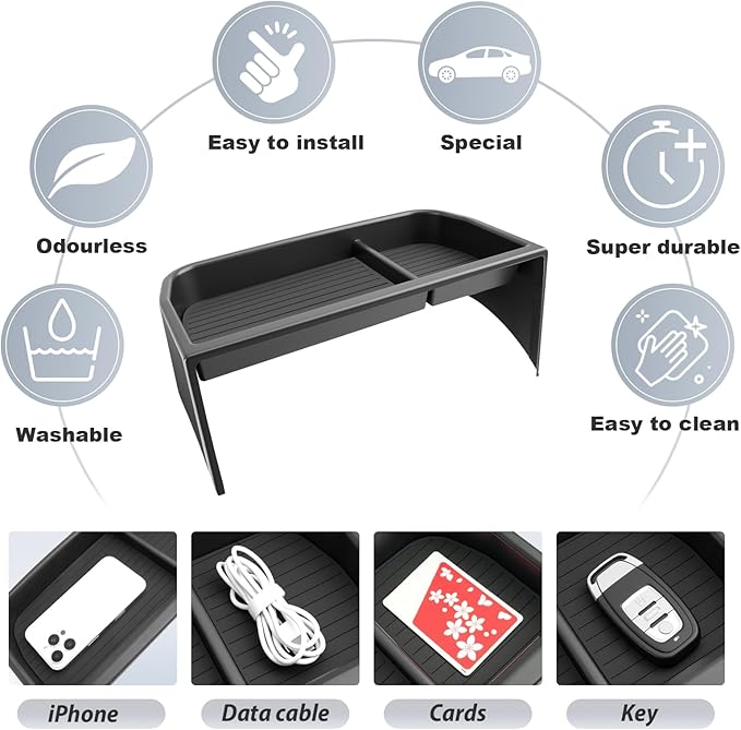 SKTU for 2026 Honda Passport Dashboard Organizer for 2026+ Honda Passport Behind Screen Organizer 2026 Passport ABS Materials Tray Honda Passport 2026 Accessories 2026 Passport Console Tray Durable