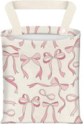 BEAKND Hanging Car Garbage Bag, Cute Car Trash Can Bag, Automotive Accessories for Women Men Cute Pink Bow