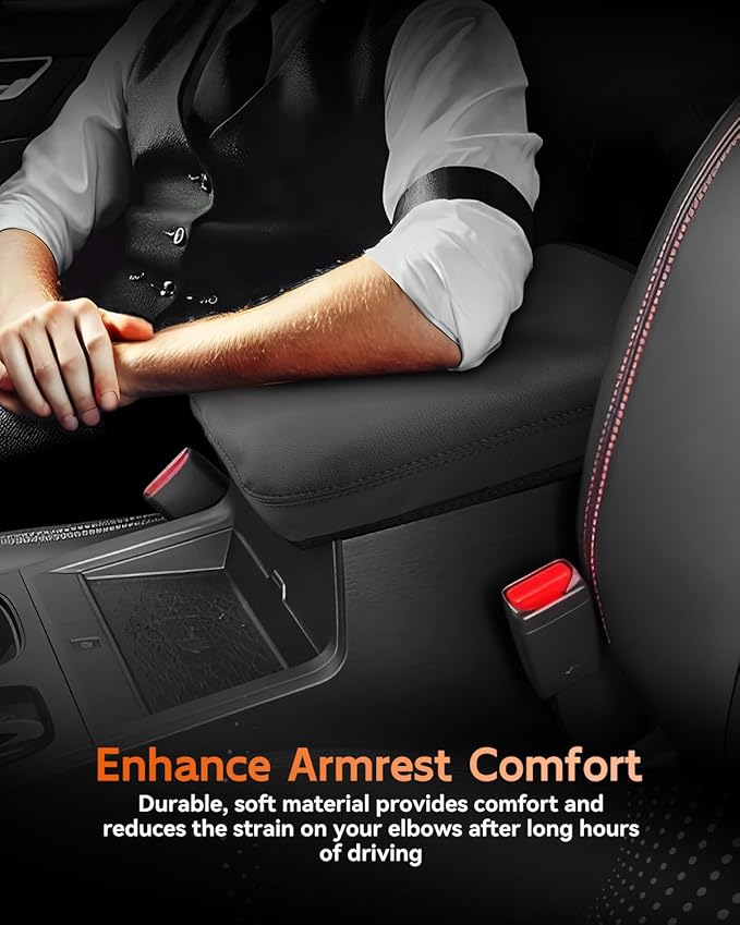 CDEFG for Nissan Frontier 2022-2025 2026 Center Console Cover Armrest Box Cover for Frontier (S, SV, SL, Pro-X, Pro-4X) Accessories Console Arm Rest Protector