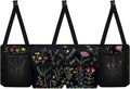 Floral Flowers Car Trunk Organizer, 4 Compartment, Foldable Back Seat Car Organizer, Car Accessories