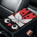 Red Ladybug Auto Center Console Pad Convenient Arm Rest Lid Cushion Anti-Slip Washable Car Armrest Seat Box Cover Accessories Universal Fit Sedans,Cars,Vans,SUV,Truck