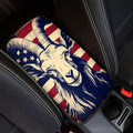 Car Center Console Pad, Universal Waterproof Car Armrest Seat Box Cover, Car Interior Accessories for Most Vehicle SUV Truck Vintage American Flag Goat Car Armrest Pad