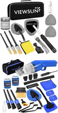 Viewsun Windshield Cleaner Tool 31 Pcs Car Interior Cleaning Kit, Car Detailing Kit Interior Cleaner, Car Detailing Brushes, Car Cleaning Gel, Inside Cleaning Supplies Accessories for Women Men
