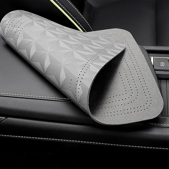 Center Console Cover for Volvo XC70 1997–2016 P2/P3,Auto Armrest Cushion,Car Arm Rest Lid Protector,Middle Console Pad,Automotive Interior Accessories,Black-19.5X32CM