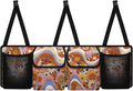 Floral Flowers Trunk Organizer Suv Collapsible Cargo Bag Sturdy Car Storage Organizer for Women SUV,Cars,Vans,Space Saving Expert