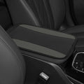 Hovom Car Center Console Cover, 12.72"×7.15" Leather Armrest Cover for Cars, Stylish Auto Armrest Cushion Pad, Anti-Scratch Vehicle Arm Rest Protector, Universal Interior Car Accessories (Gray)