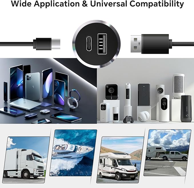 RV Reading Light 2pcs and RV USB Charger Bundle