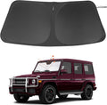 Windshield Sun Shade Custom Fit for 1990-2018 Mercedes Benz G W463 G550 G55 G63 G65 Accessories(Not for 2019-2021 Mercedes Benz G Class) Accessories Foldable Sunshade Keep Car Cooler