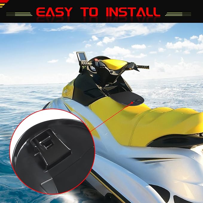 Glove Box Door Lid & Latch Kit Compatible with 2006-2011 Sea-Doo GTI SE 155 130 GTS WAKE Accessories Storage Box Door Cover Replacement for 291002249, 269500553