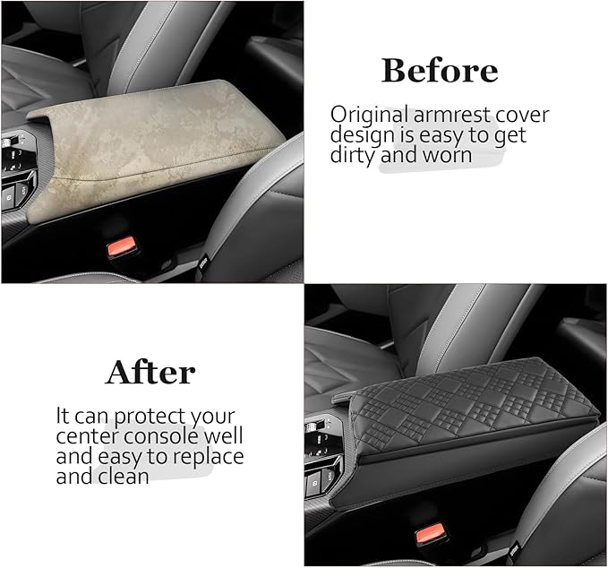 SKTU for 2025 2026 BMW X3 Accessories Center Console Cover for 2025 2026 BMW X3 Armrest Cover BMW X3 2025 2026 Accessories 2025 2026 X3 (30 xDrive/M50 xDrive) Center Console Cushion