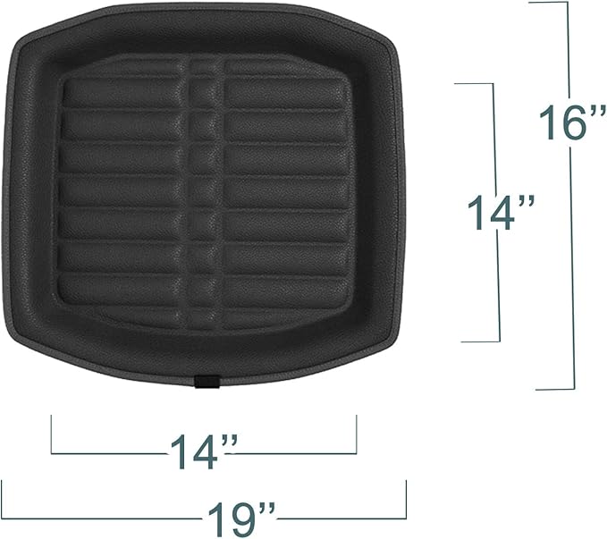 FH Group Automotive Floor Mats - PU Leather Floor Mats, Deep Dish Design, Floor Mats for Cars, Universal Fit Floor Mats Full Set, Floor Mats For Most Sedan, SUV, Truck Floor Mats Solid Beige